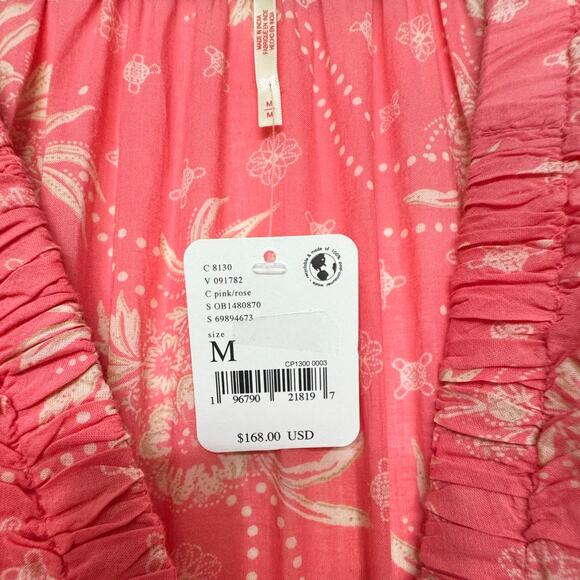 Free People Golden Hour Maxi Dress Pink Rose NWT $168 Boho Festival Size M - Picture 3 of 6